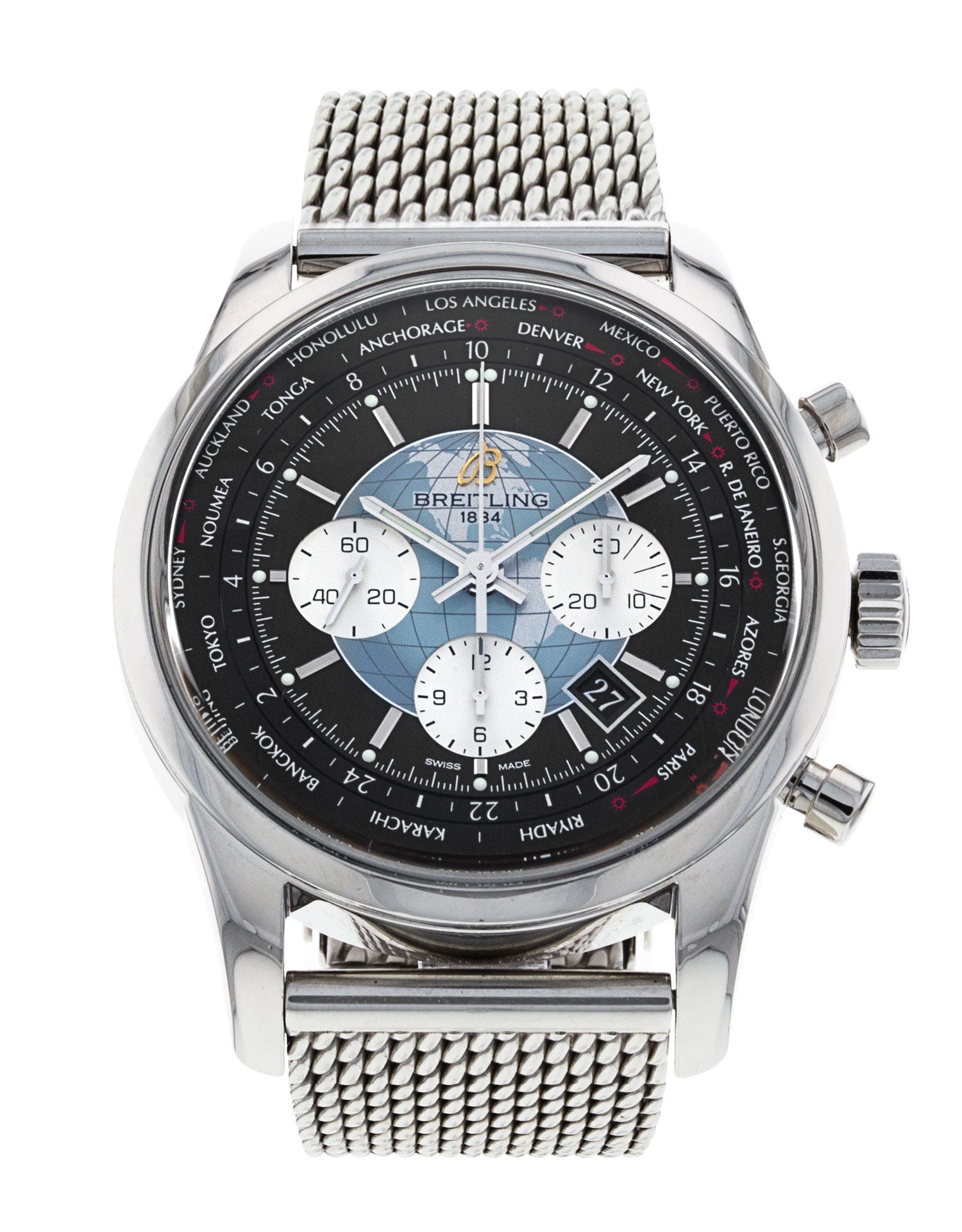 Pre-Owned Breitling Transocean Chronograph Watch